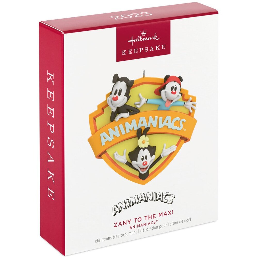 New! Animaniacs Hallmark Keepsake Christmas Ornament 2023 Zany to the Max!